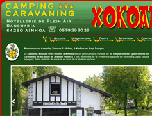 Tablet Screenshot of camping-xokoan.com